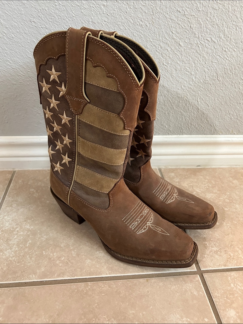 Durango American Flag Embroidered Women's Cowboy Boots